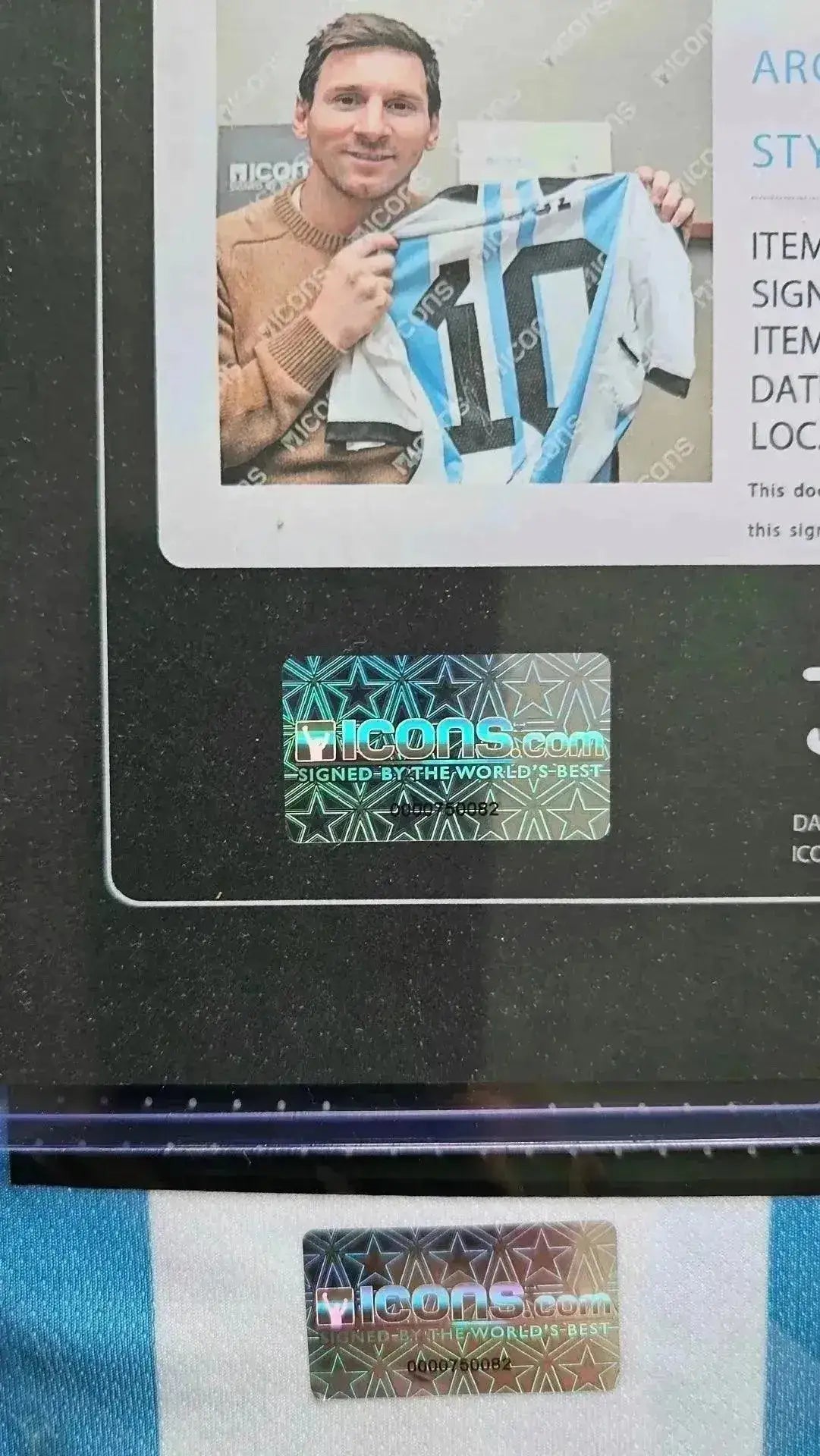 Gesigneerd Lionel Messi Argentinië 2022 WK Shirt – ICONS