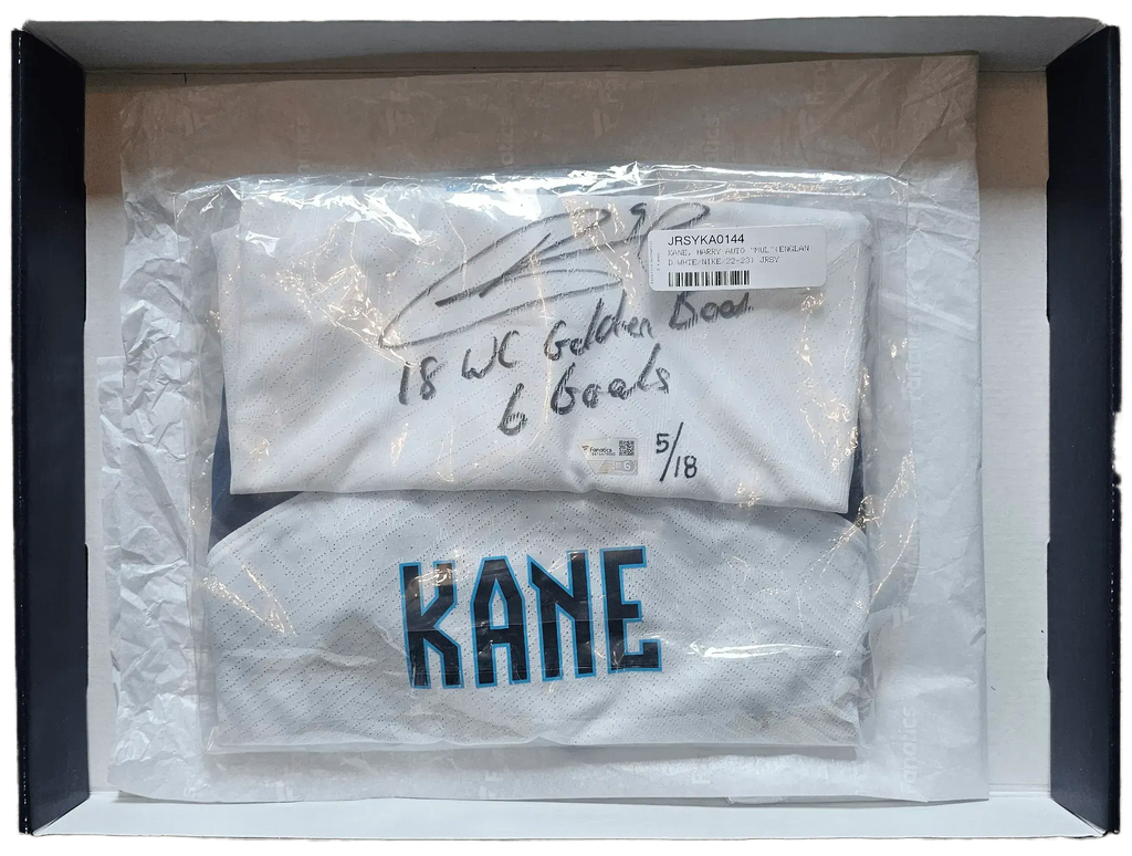 Gesigneerd Harry Kane Engeland 2018 WK Shirt – Golden Boot – Limited Edition | Fanatics