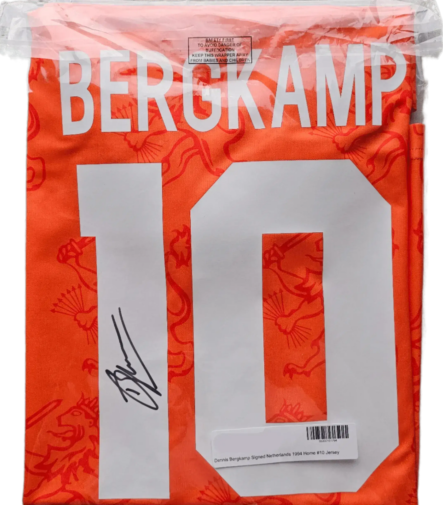 Gesigneerd Dennis Bergkamp Nederland 1994 Shirt – Wereldkampioenschap – Verzegeld | Icons