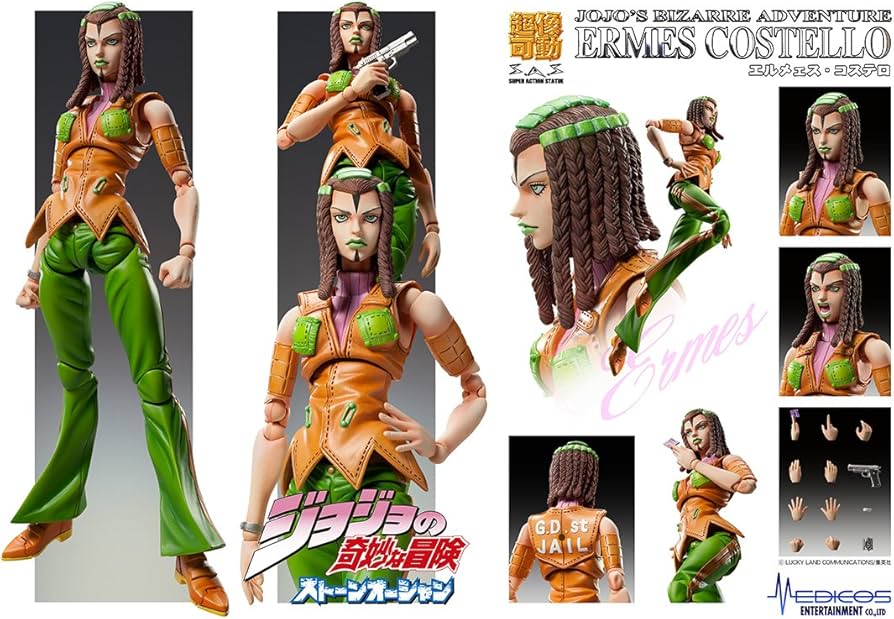 JoJo's Bizarre Adventure SAS - Ermes Costello - Stone Ocean Actiefiguur (Nieuw in Doos)