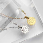 Coin babyfeet blue silver