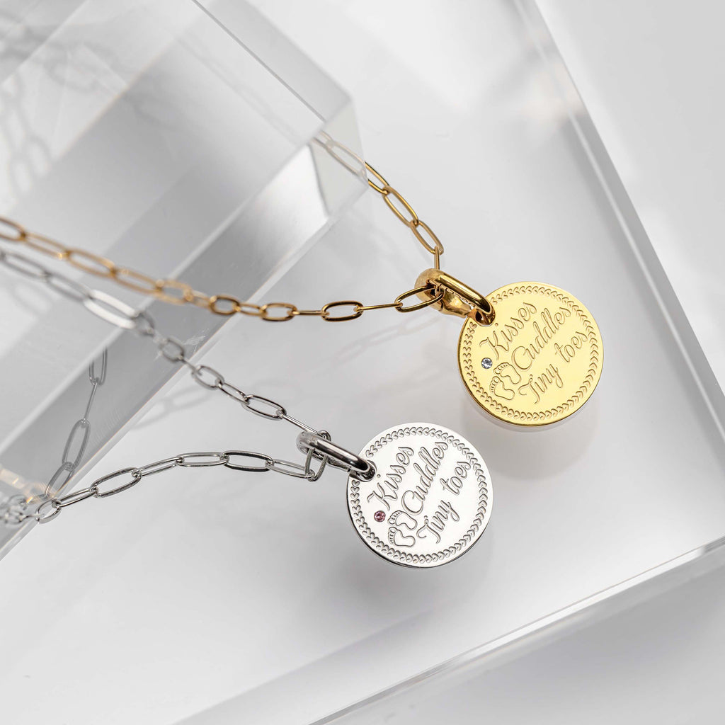 Coin babyfeet pink rosé gold