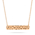 Hammered bar rosé gold