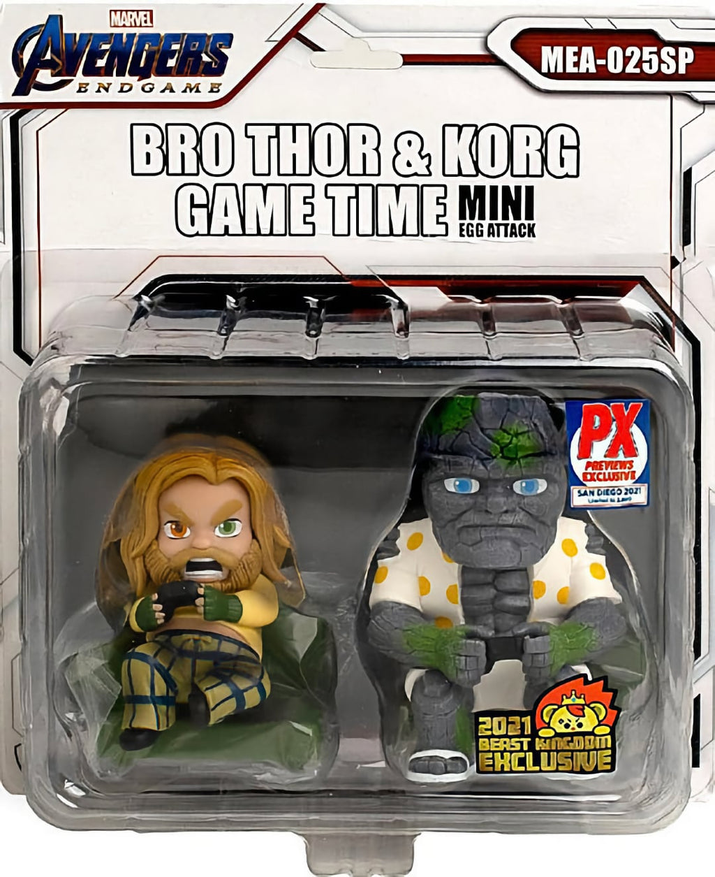 Beast Kingdom - Avengers Endgame - Mini Egg Attack - Bro Thor &amp; Korg Game Time (2021) 