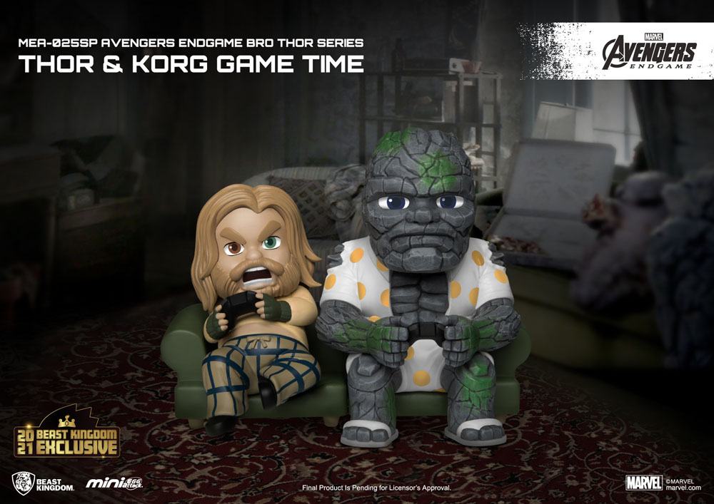 Beast Kingdom - Avengers Endgame - Mini Egg Attack - Bro Thor & Korg Game Time (2021)