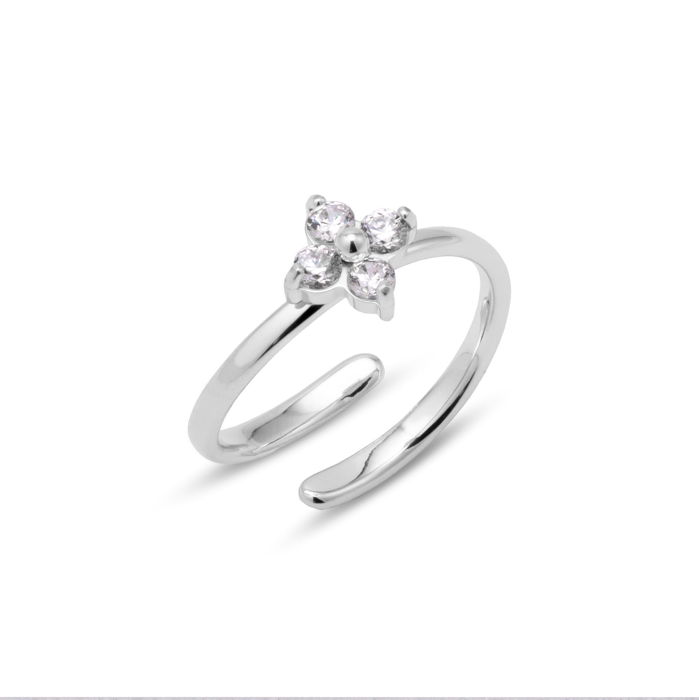 Mini blossom ring silver