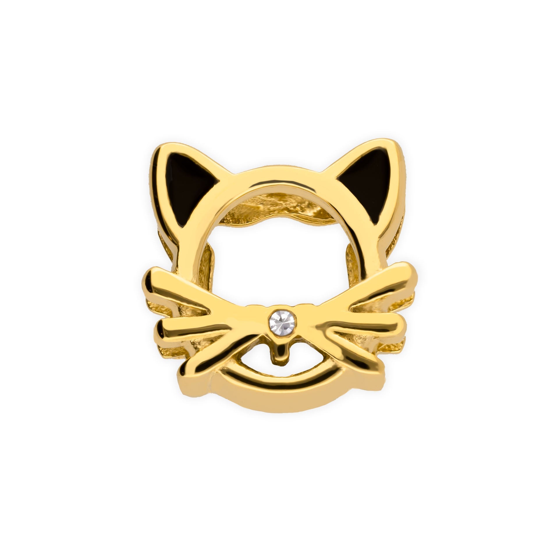 Mesh charm cat gold
