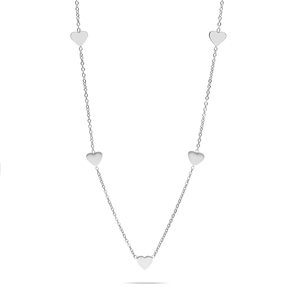 Choker heart silver