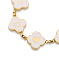 Clover Seashell Bracelet – Gold 18K