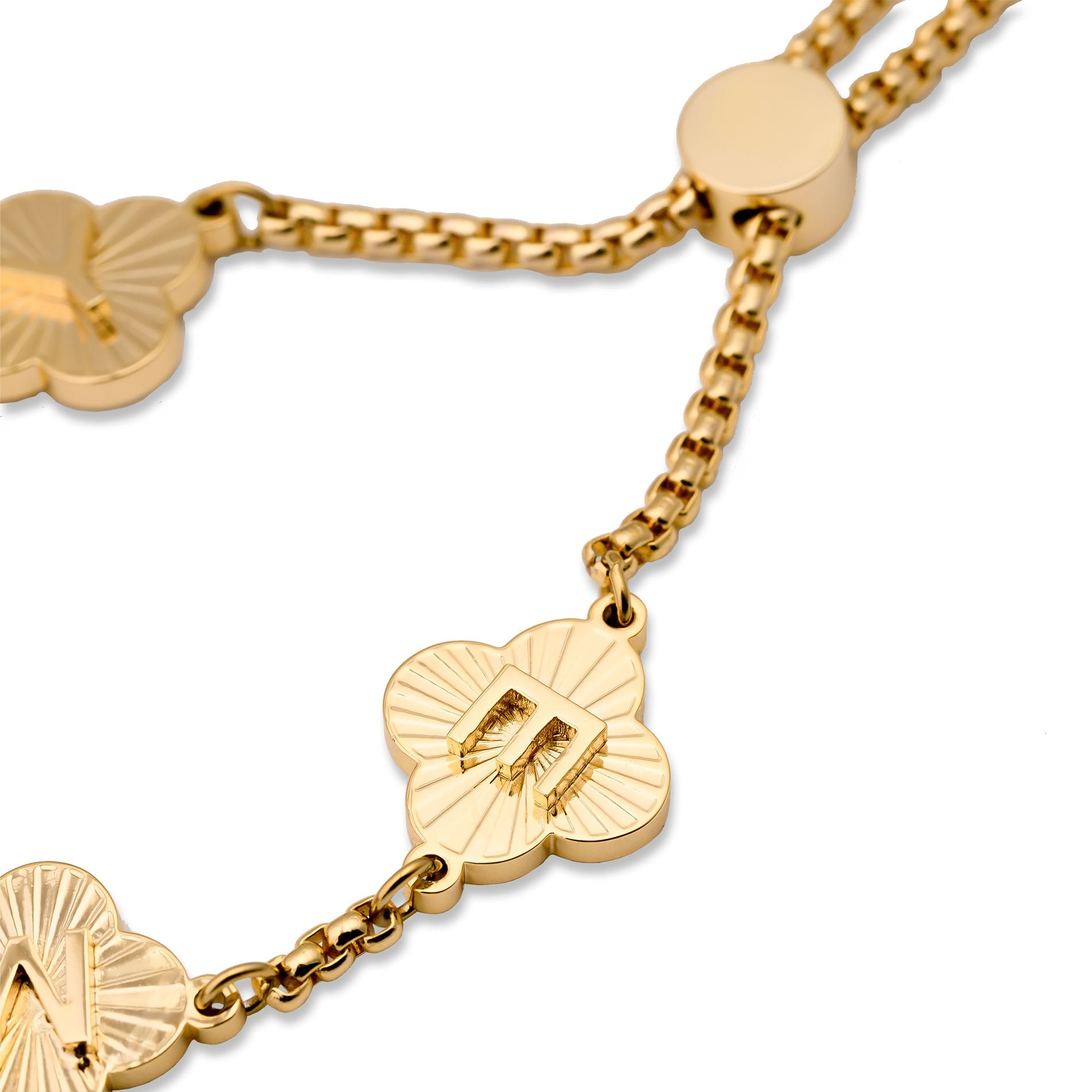 Clover sunrise bracelet gold