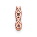 Mesh charm xoxo rosé gold