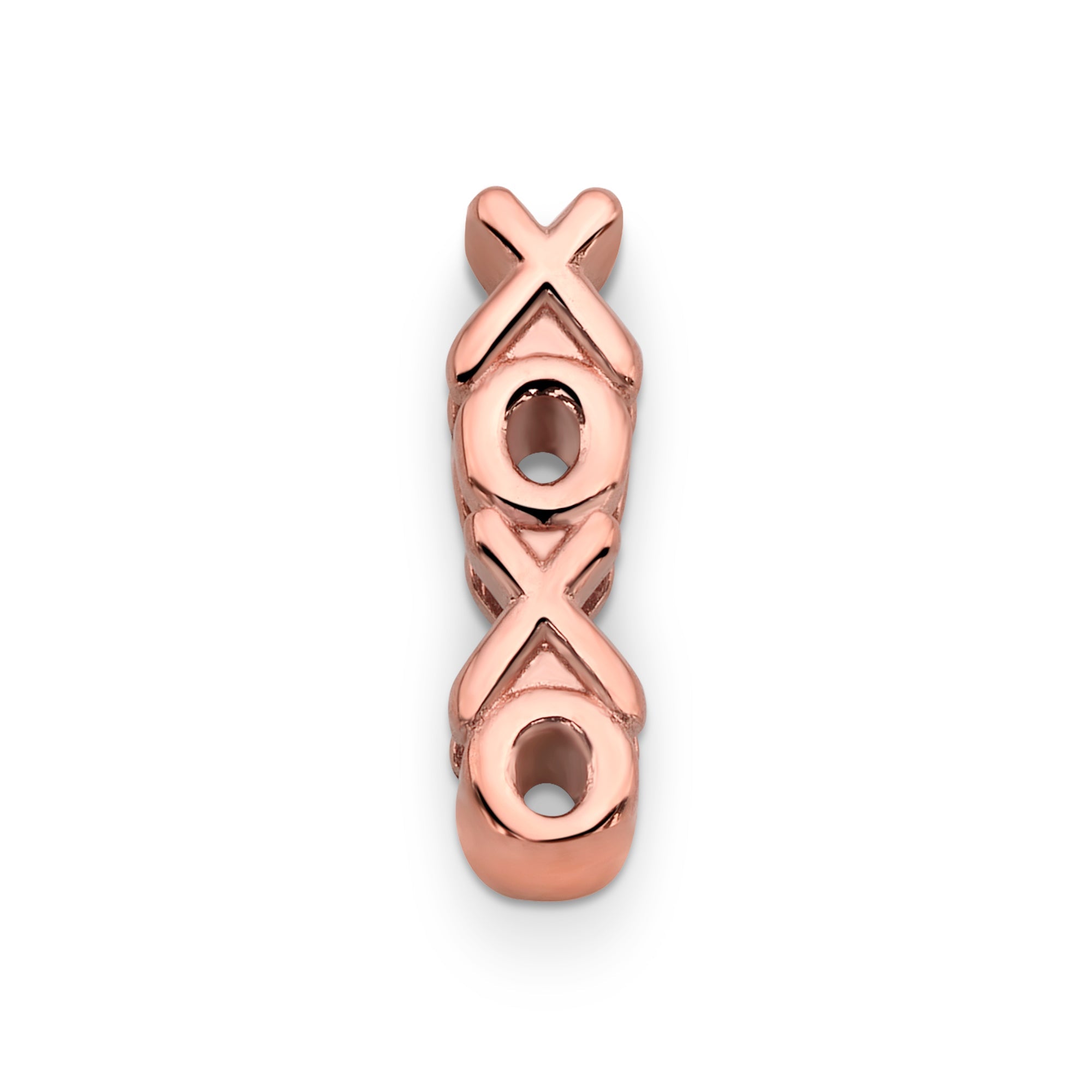 Mesh charm xoxo rosé gold