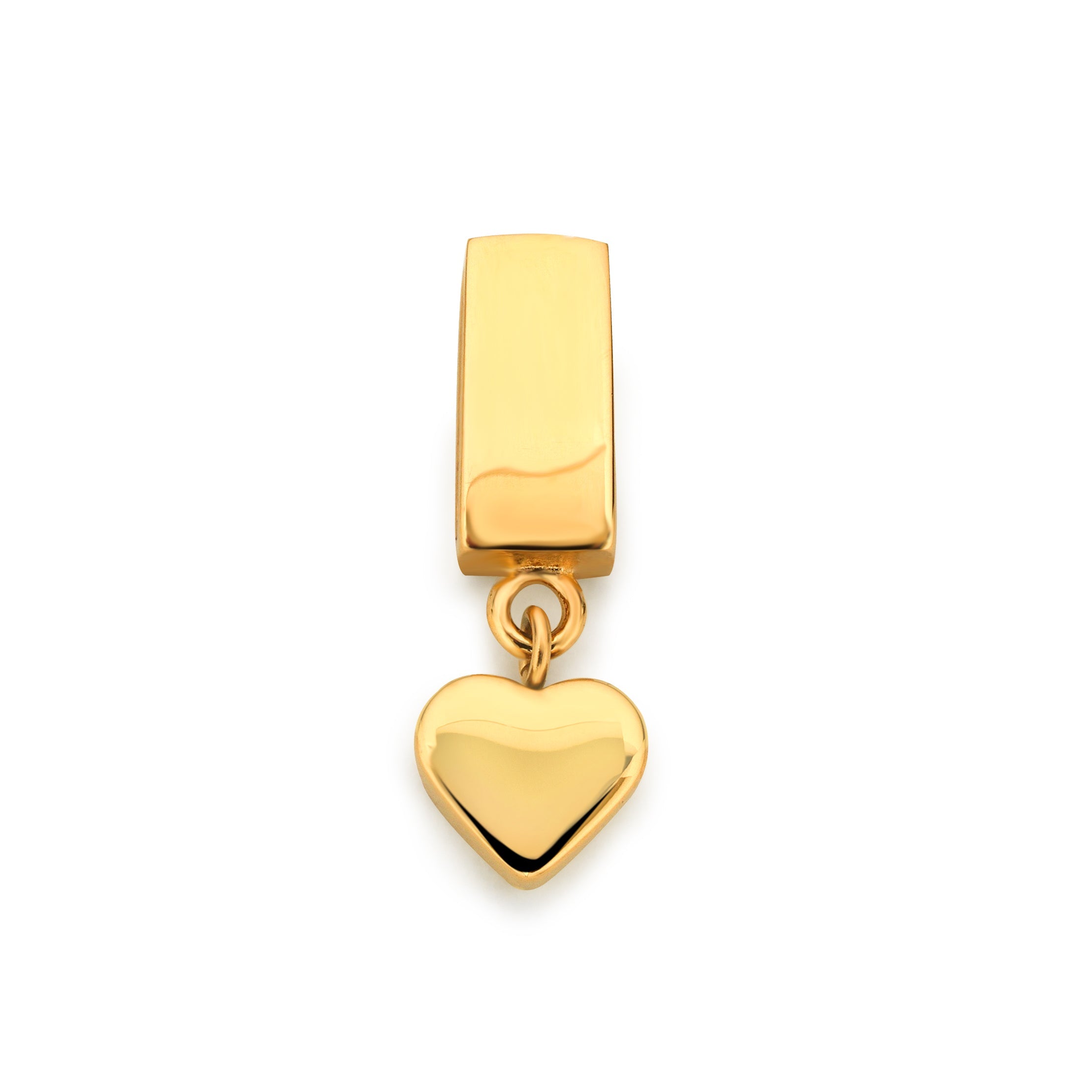 Mesh charm little heart gold