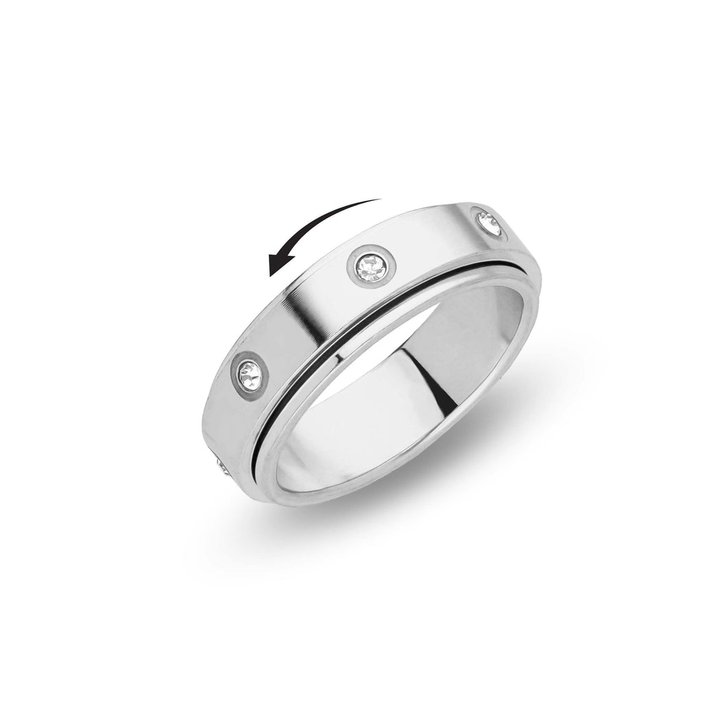 Fidget-Ring aus Silber