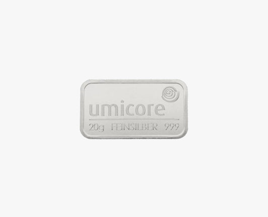 Zilverbaar Umicore 20 gram