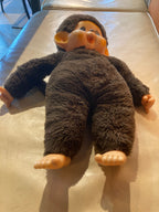 Große Vintage-Puppe Sekiguchi Monchhichi (ca. 40 cm) – Zustand: Sehr gut++ – Klassiker der 70er/80er Jahre