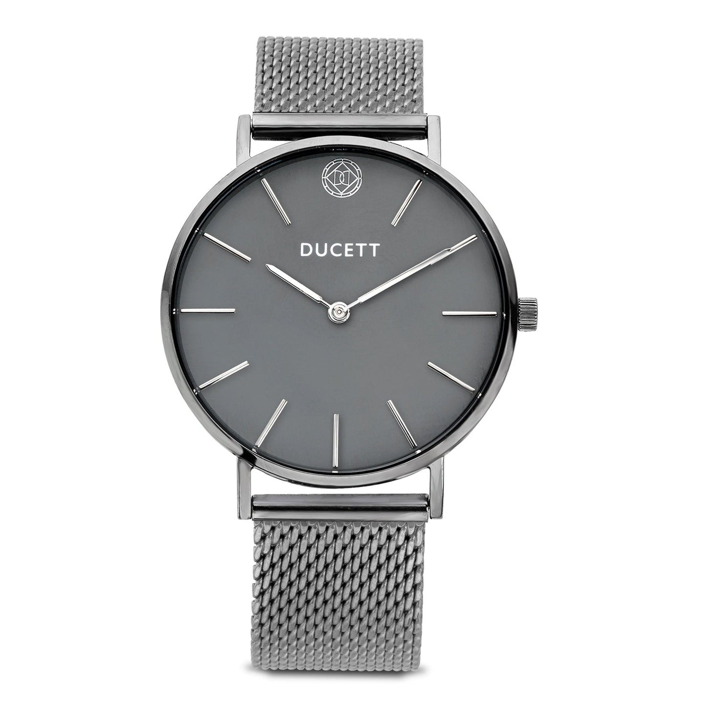 DUCETT Dark Grey Mesh Herenhorloge