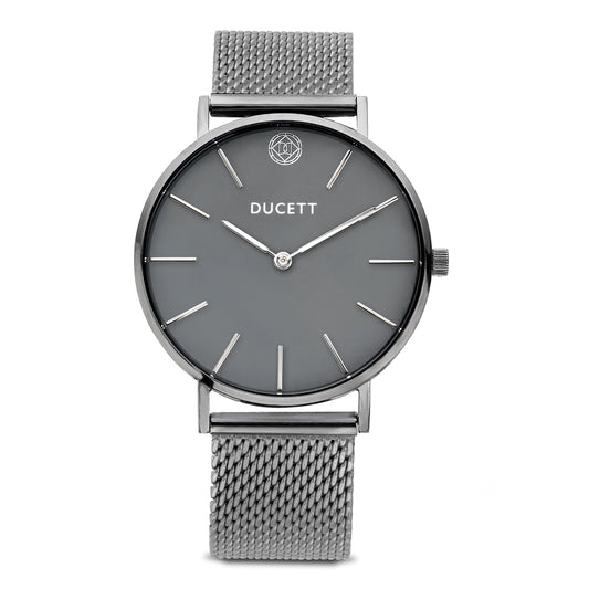 DUCETT Dark Grey Mesh Herenhorloge