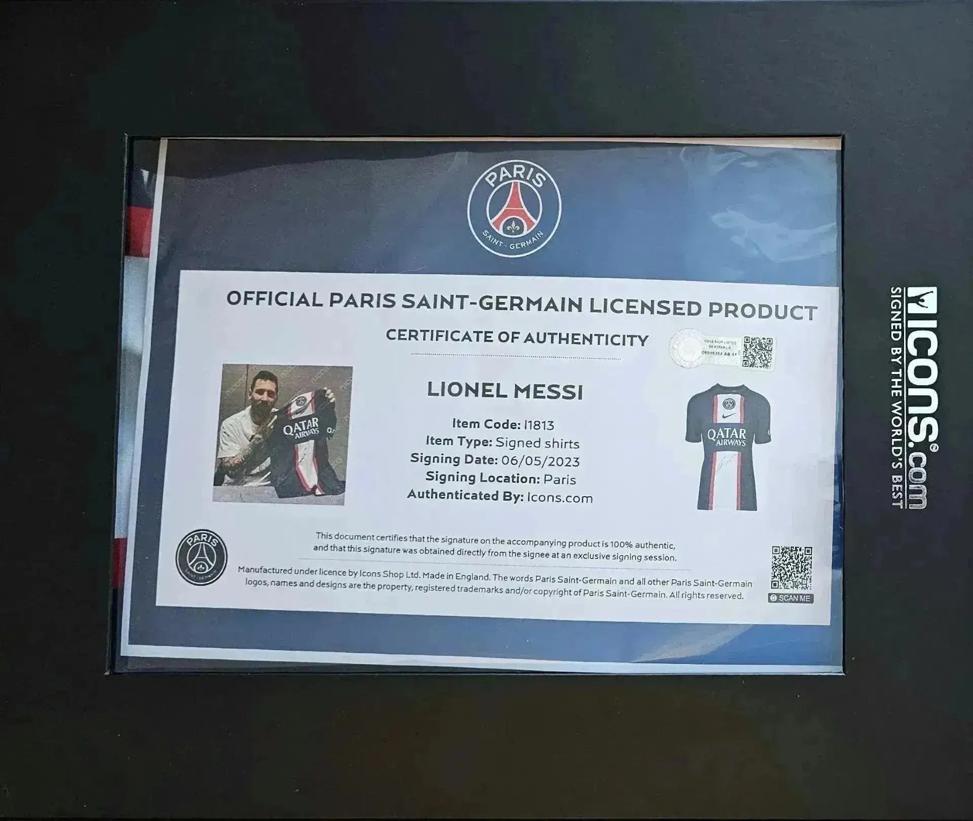 Gesigneerde Lionel Messi PSG 2022-23 laatste seizoen verzegeld | Iconen