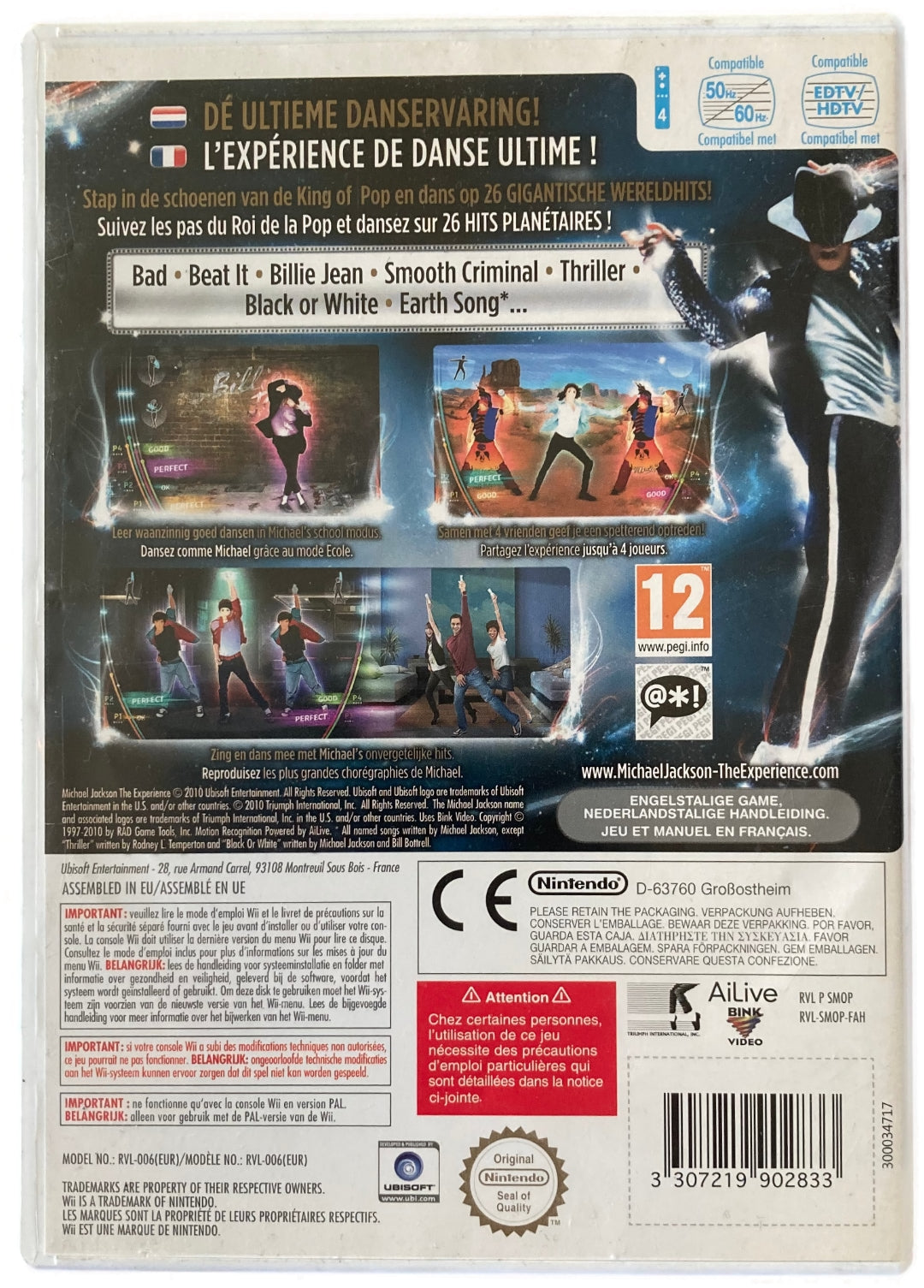 Nintendo - Wii Game - Michael Jackson - The Experience (2010)