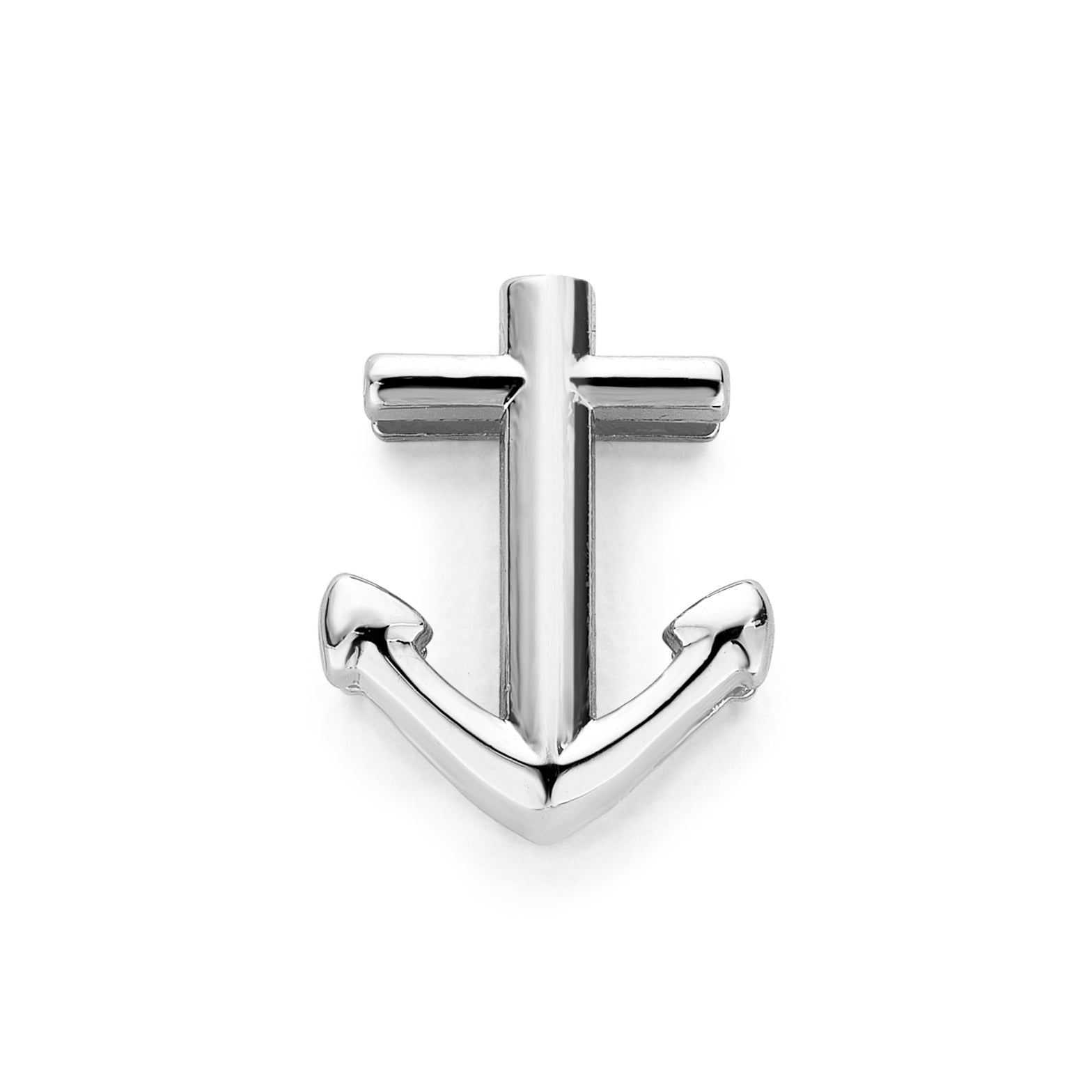 Mesh charm anchor silver