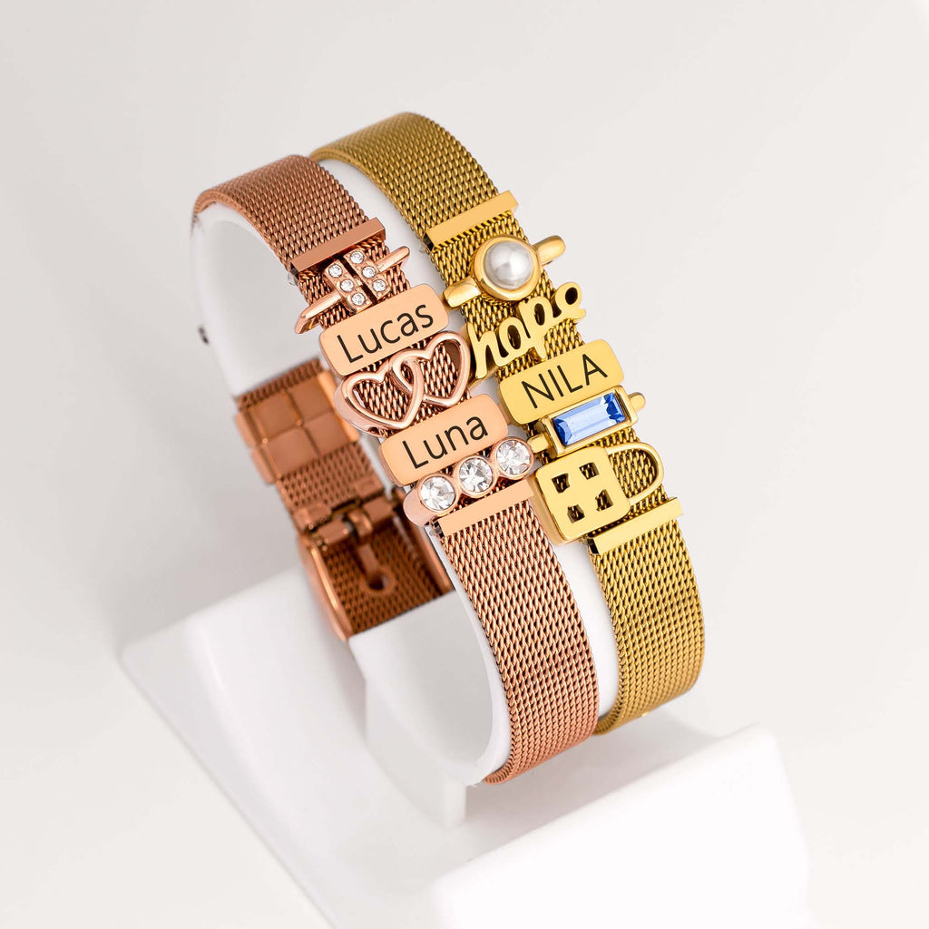Mesh bracelet gold