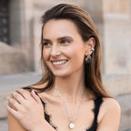 Multilayer earring silver