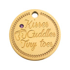 Coin babyfeet pink gold