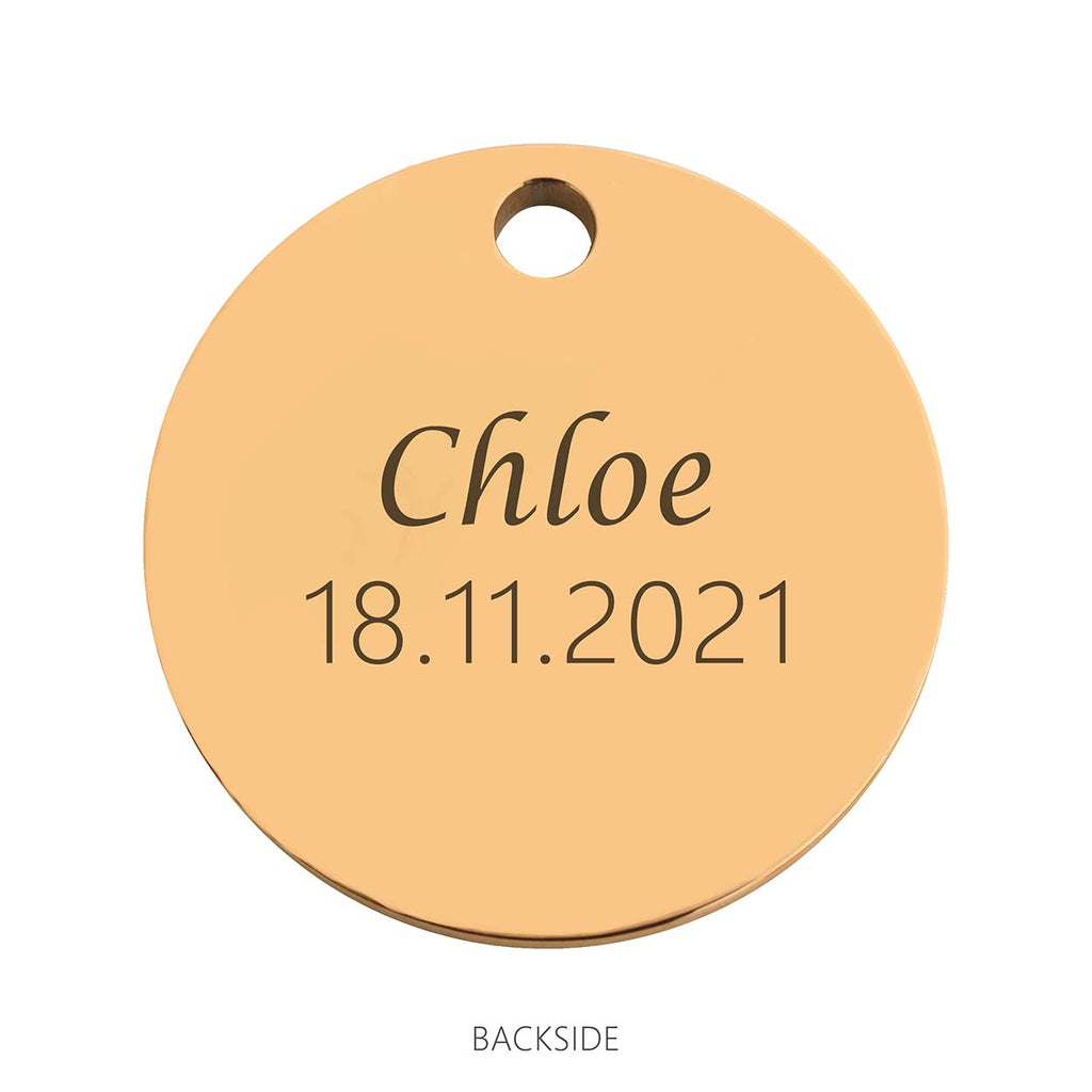 Coin babyfeet pink rosé gold