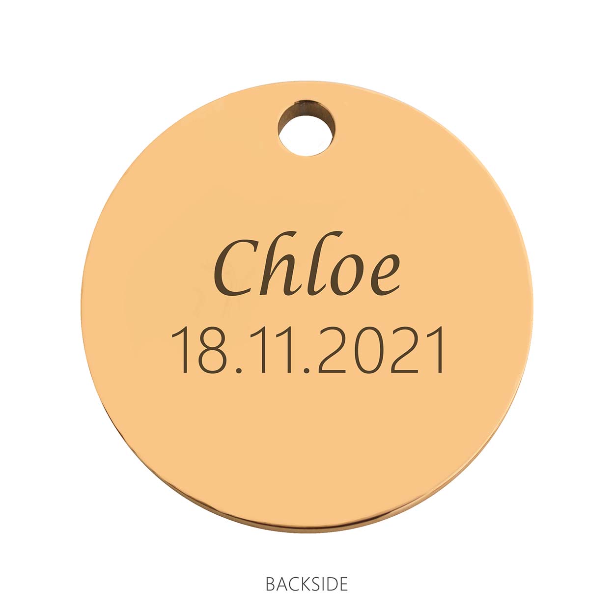 Coin babyfeet pink rosé gold