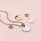 Coin palm tree silver