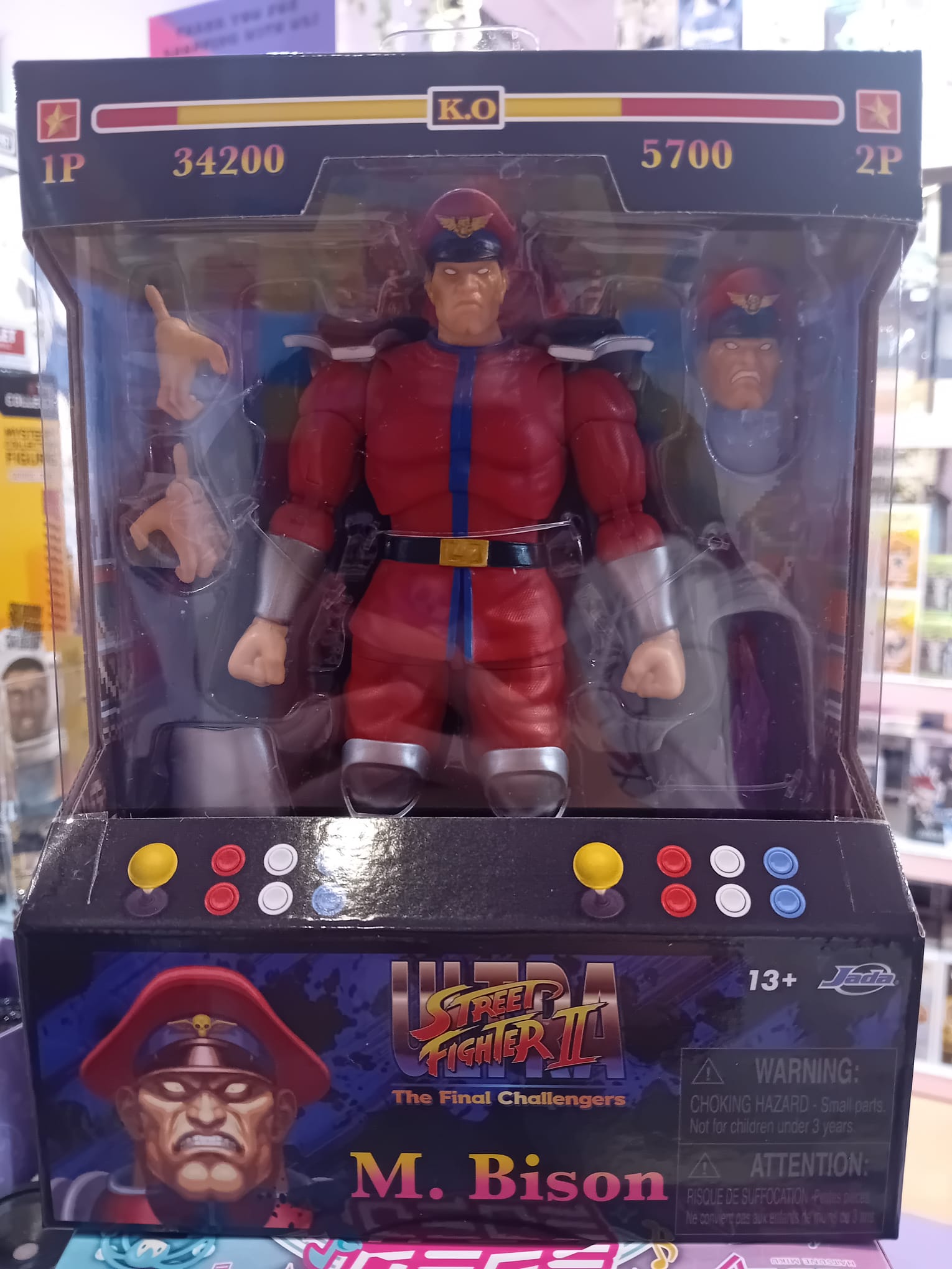 Jada Toys - Ultra Street Fighter II: The Final Challengers - Action Figure 1/12 - M. Bison (15 cm)