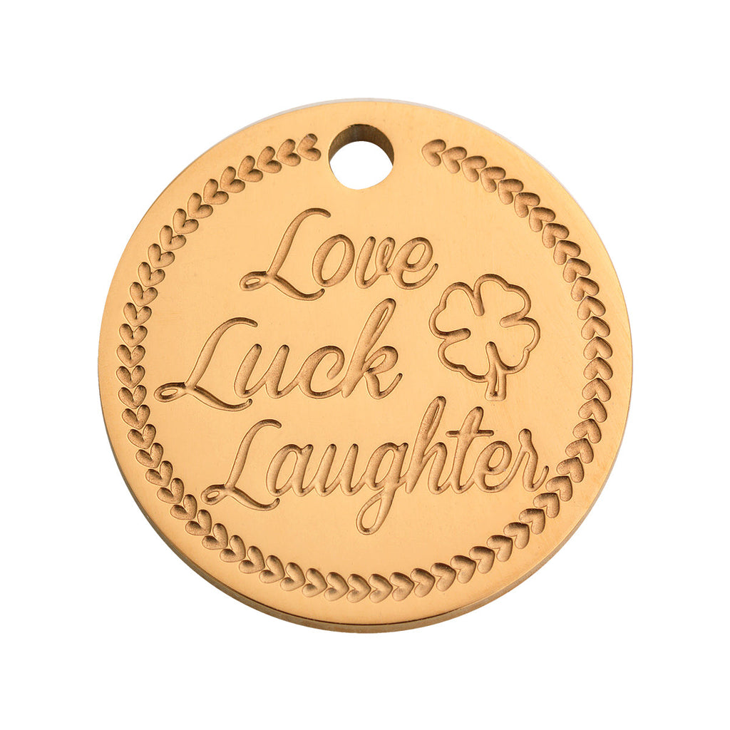 Coin clover rosé gold