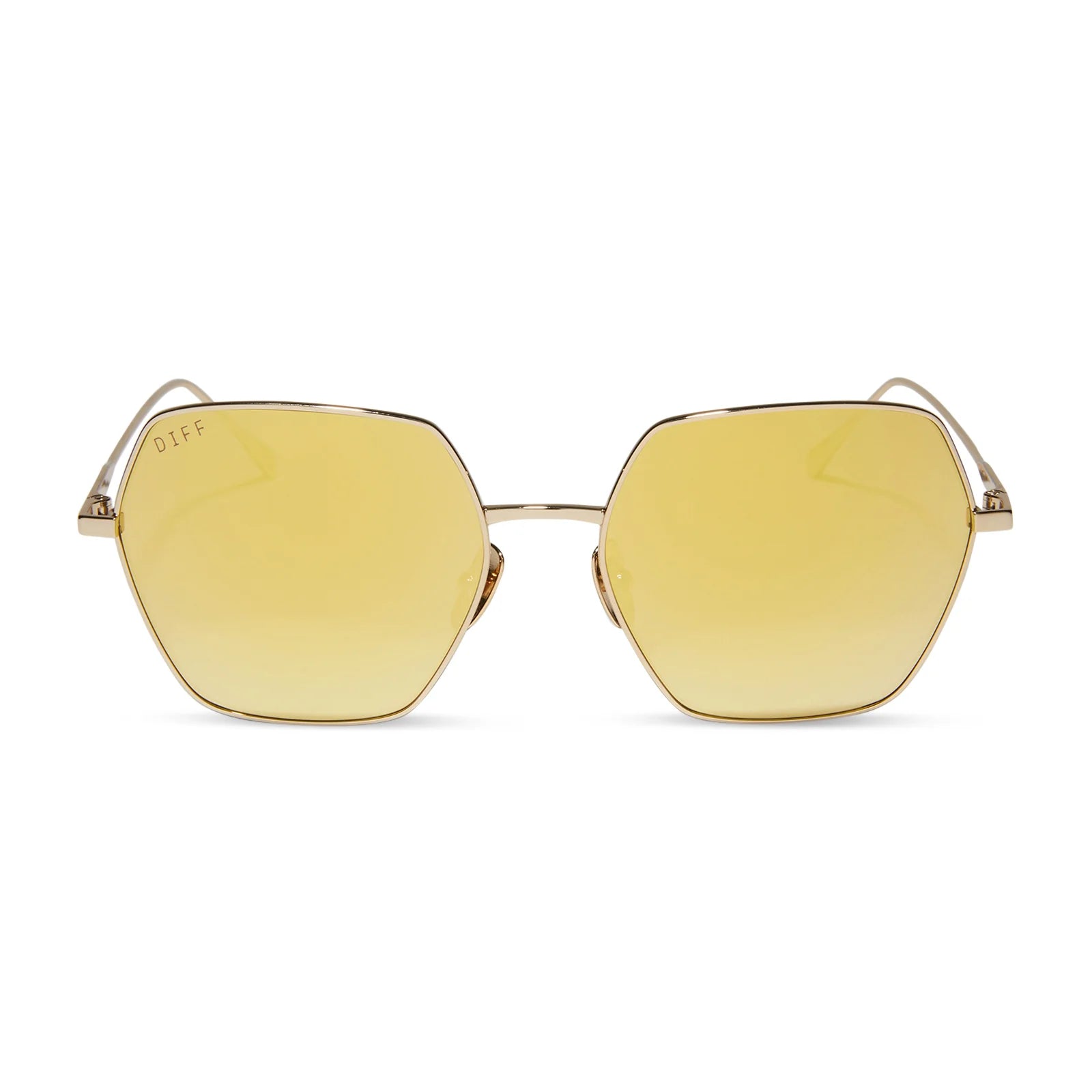 HARLOWE - GOLD + BRILLIANT GOLD MIRROR SUNGLASSES