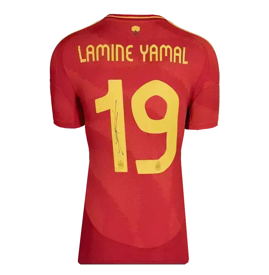 Gesigneerd Lamine Yamal Spanje Euro 2024 Shirt – Fanshop Authentiek – ICONS