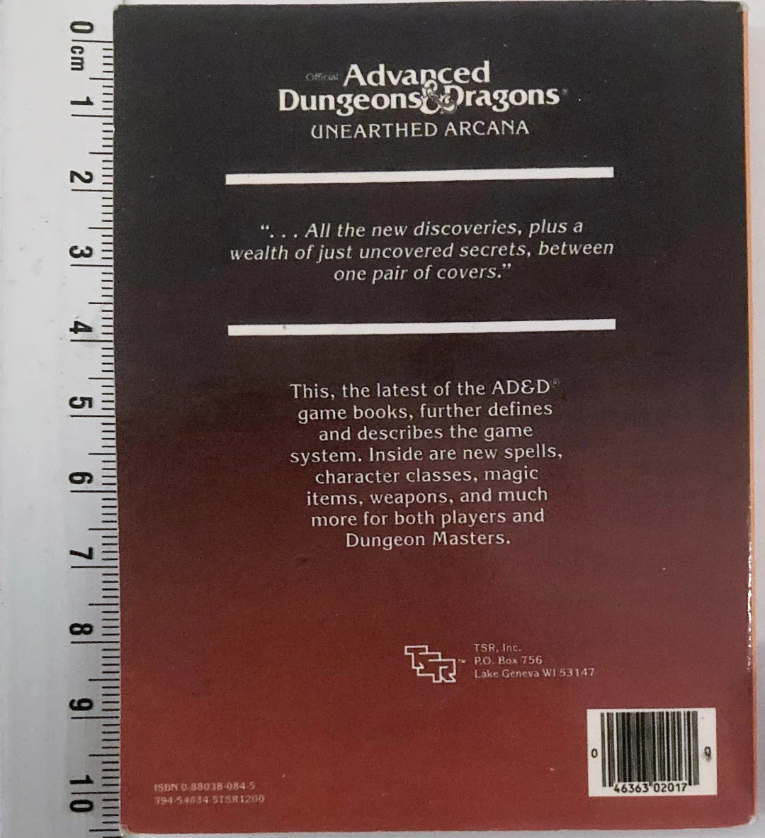 TSR - AD&D - Unearthed Arcana - 2017 Miniatuur uitgave (1995)