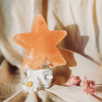 Orange salt stone star night light