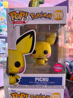 Funko Pop! Games 579 - Pokemon - Pichu (EMEA) (223) Flocked