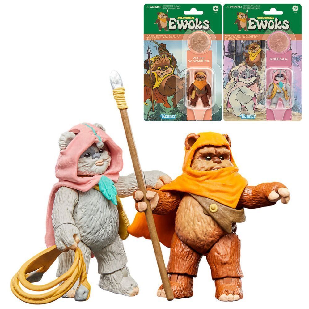 Hasbro - Star Wars Vintage Collection - Ewoks - Action Figure 2 Pack - Wicket W Warrick &amp; Kneesaa (2023) 
