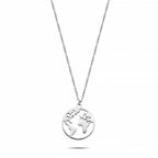 World necklace silver