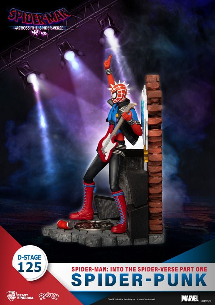 Beast Kingdom - Marvel Diorama Spider-Man: Across the Spider-Verse - Spider-Punk (15cm)