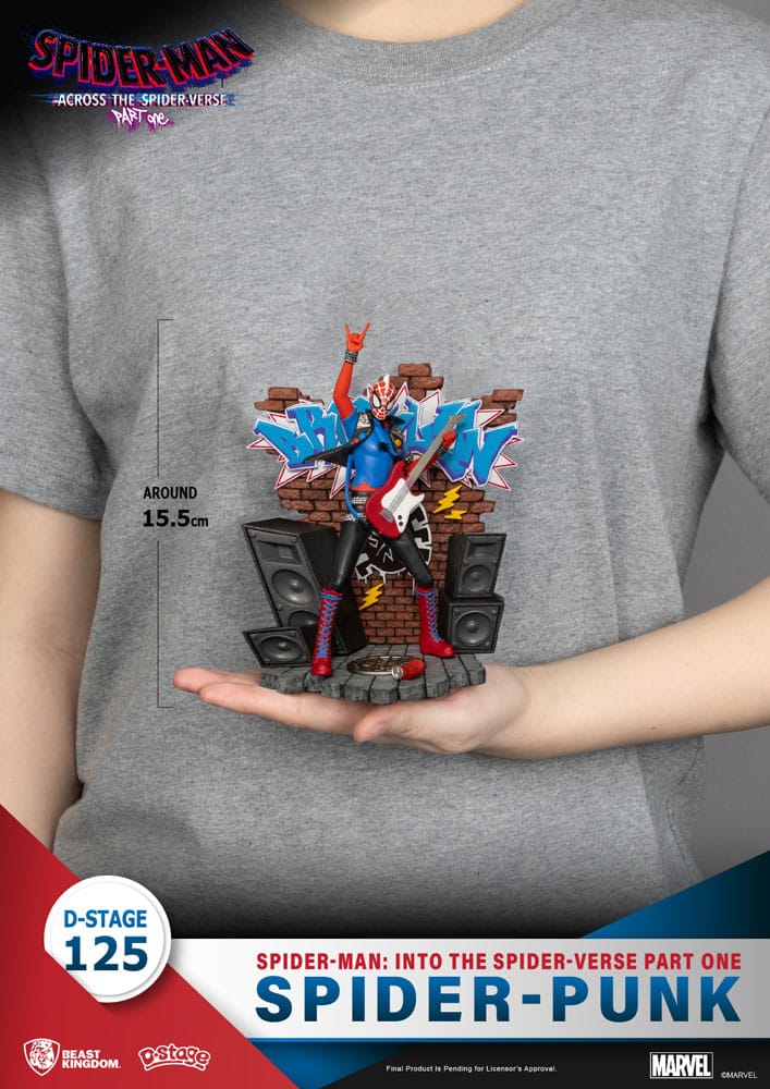 Beast Kingdom - Marvel Diorama Spider-Man: Across the Spider-Verse - Spider-Punk (15cm)
