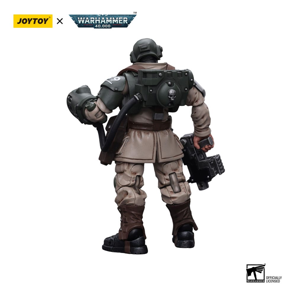Joy Toy - Warhammer 40K - Astra Militarum - Cadian Command Squad Veteran Sergeant with Power Fist (12cm) 